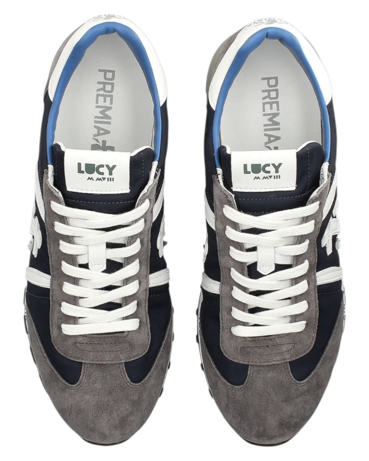sneakers uomo Premiata Lucy 7089 in tessuto e pelle scamosciata