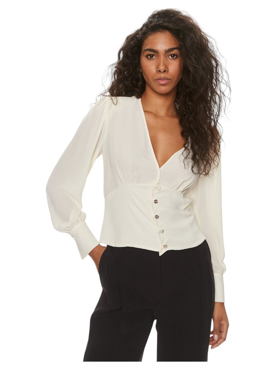Blusa Elegante in Georgette con Scollo a V-Liu-Jo-Camicie-Vittorio Citro Boutique