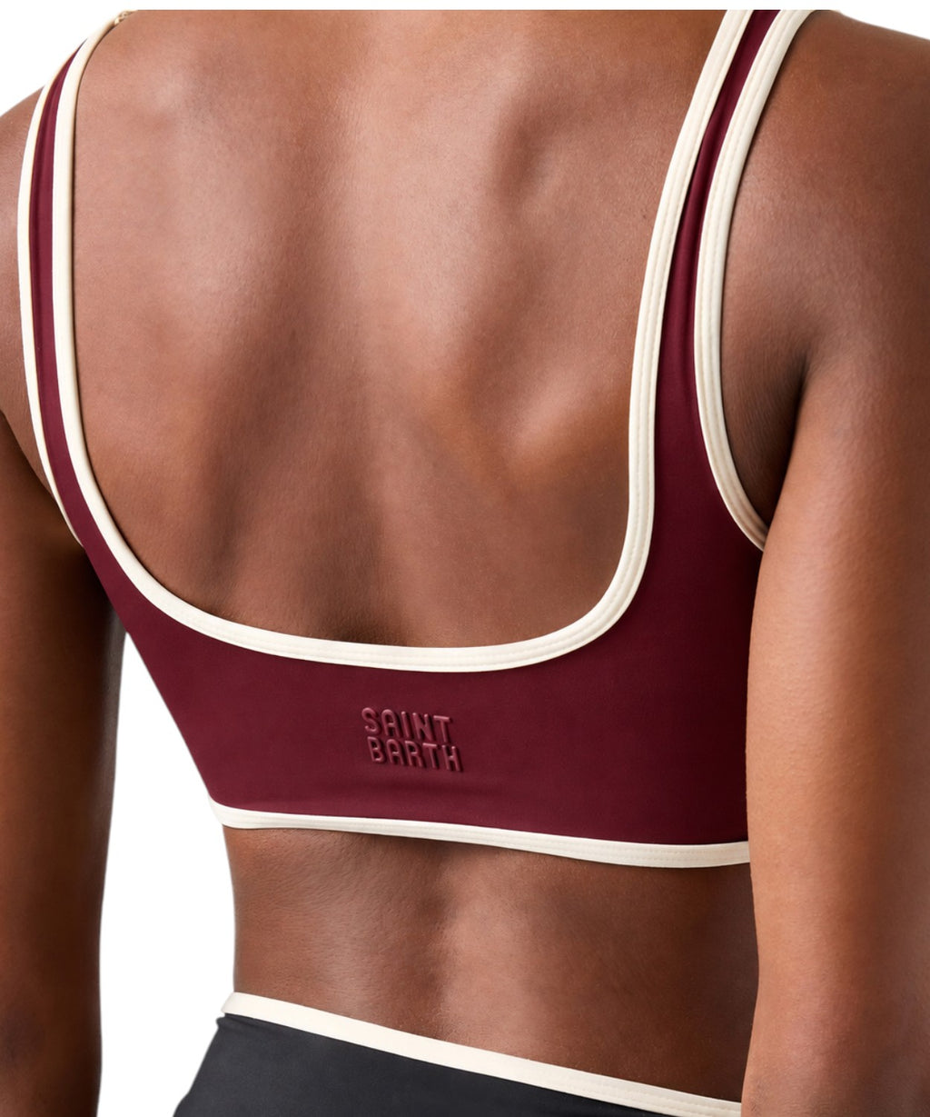 Topy Fitness Kassie s hranatým výstřihem