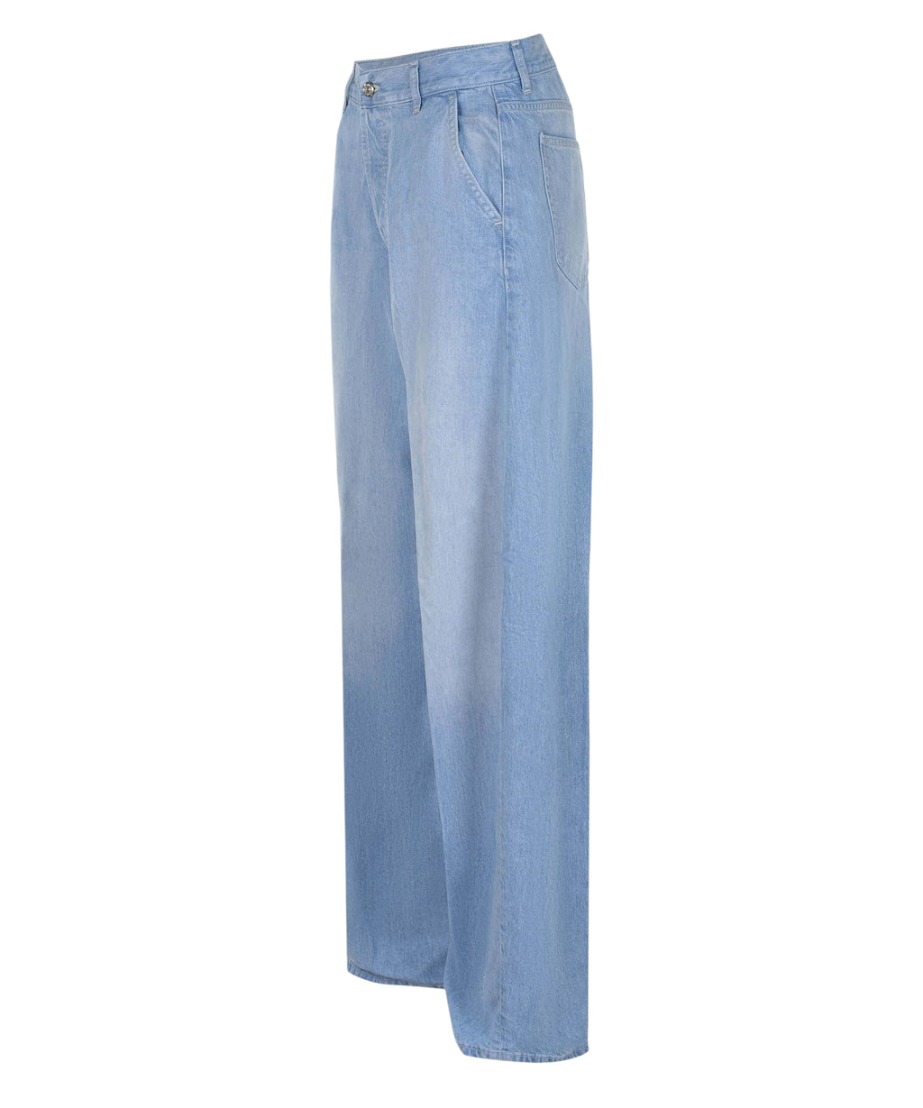 Jeans Dondup Alek Wide Leg in Lyocell Denim