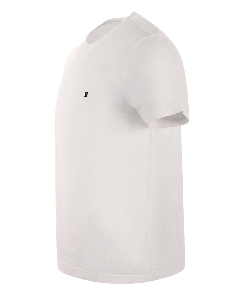 Camiseta Hombre Dondup Fumé con Logo en Algodón