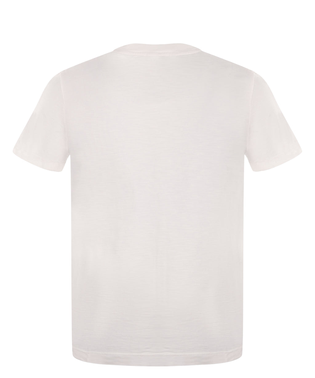 Camiseta Hombre Dondup Fumé con Logo en Algodón