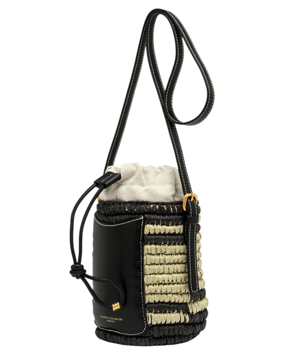 Secchiello Mae in paglia-Borse a spalla-Gianni Chiarini-Vittorio Citro Boutique
