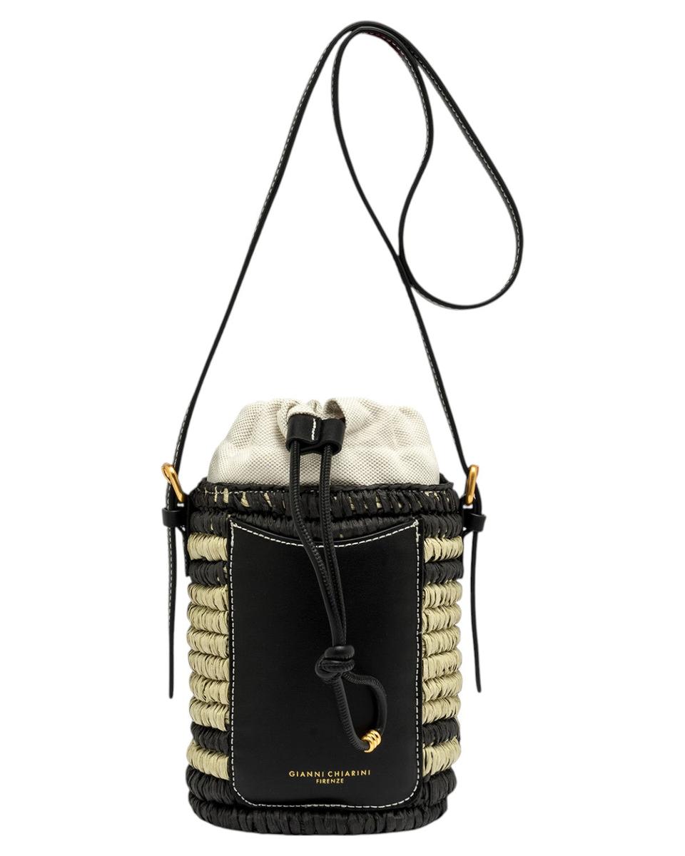 Secchiello Mae in paglia-Borse a spalla-Gianni Chiarini-Vittorio Citro Boutique