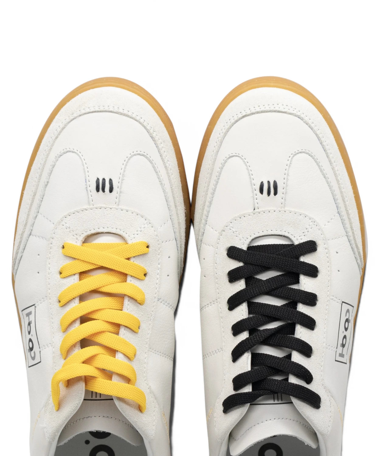 Sneakers Ho’op Mantra Offwhite Black Yellow - Pelle Nappa