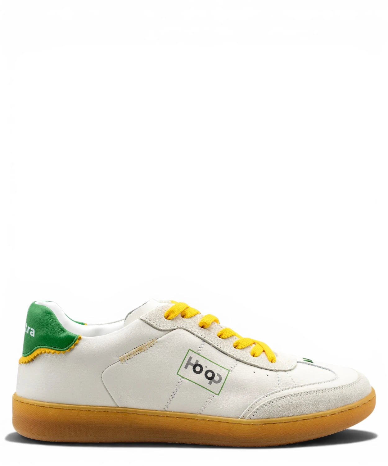 Sneakers Ho’op Start Green Yellow in Pelle