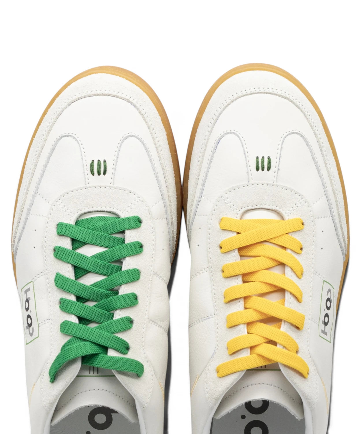 Sneakers Ho’op Start Green Yellow in Pelle