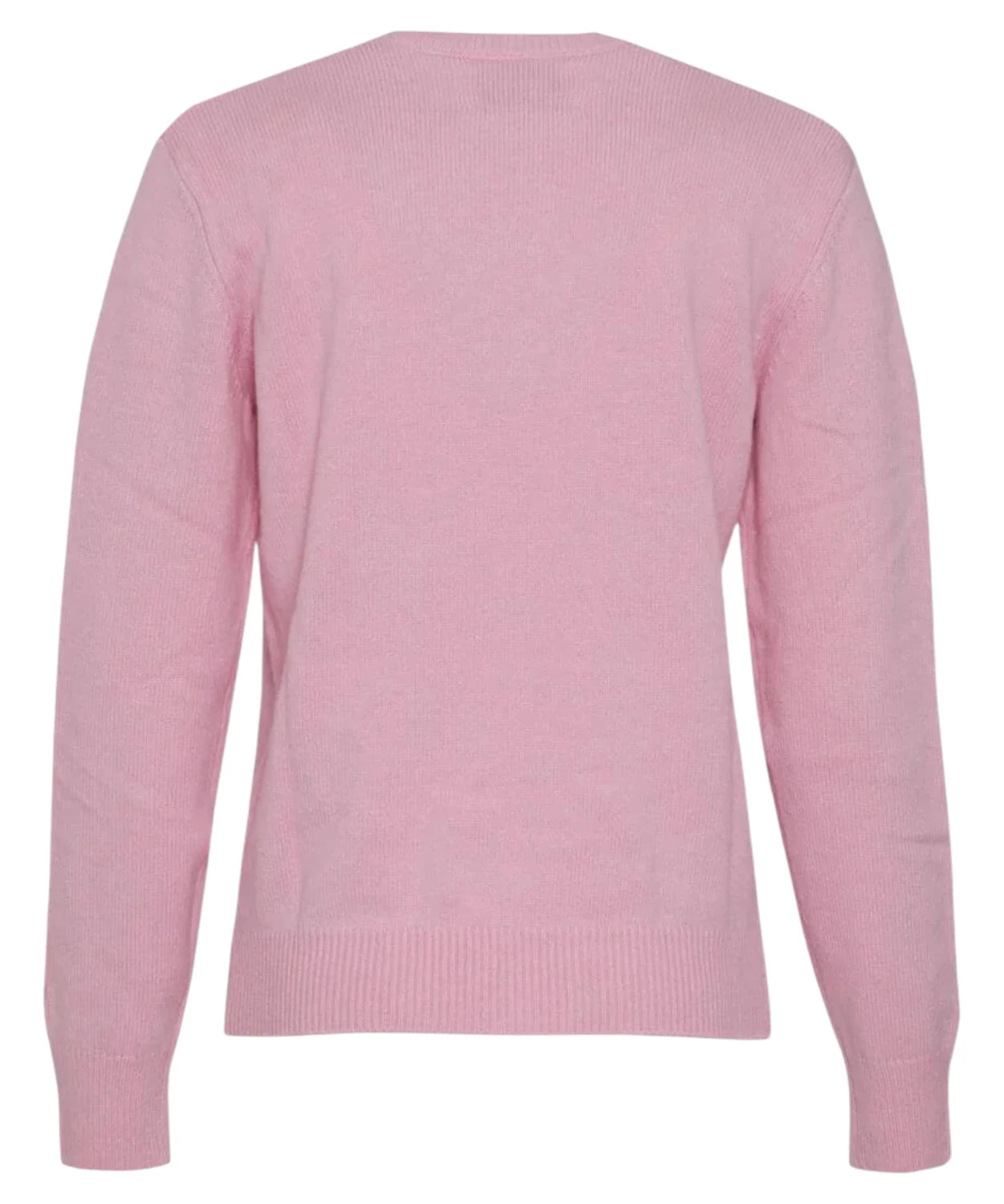 Maglia girocollo rosa con ricamo “Non vivo senza telefono”-Mc2 Saint Barth-Maglieria-Vittorio Citro Boutique