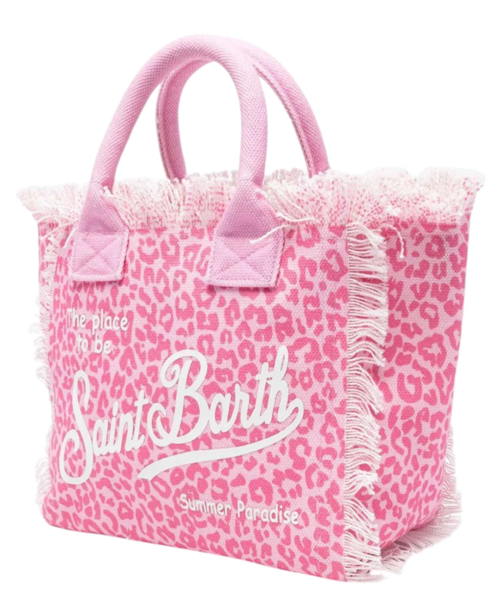 Borsa Colette Animalier di MC2 Saint Barth in Canvas