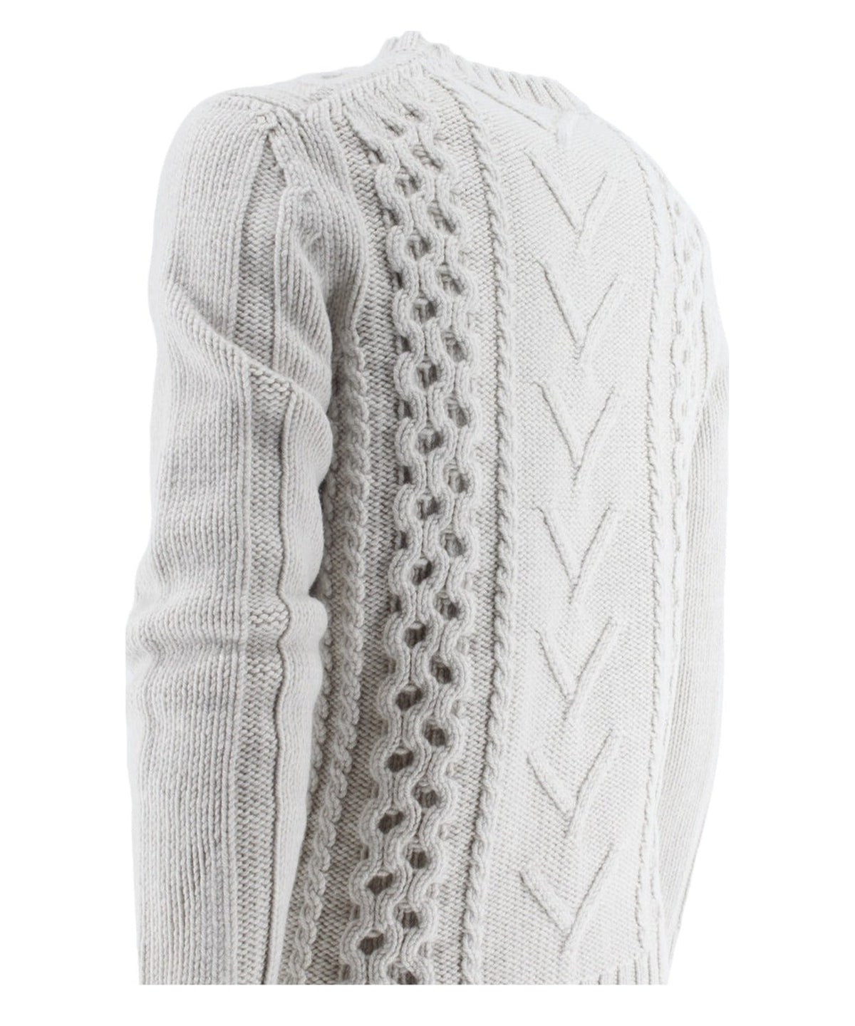 Girocollo trecce e rombi-H953-Maglieria-Vittorio Citro Boutique