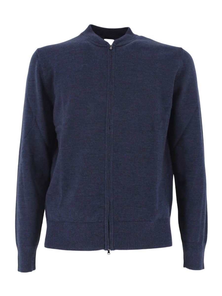 Maglia Baseball con Zip Integrale-H953-Maglieria-Vittorio Citro Boutique