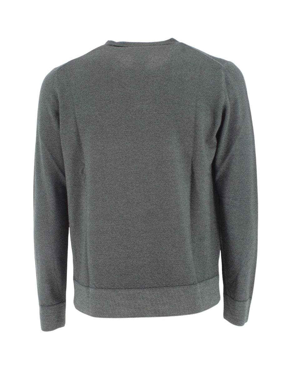 Girocollo Basico in Pura Lana Merinos-H953-Maglieria-Vittorio Citro Boutique