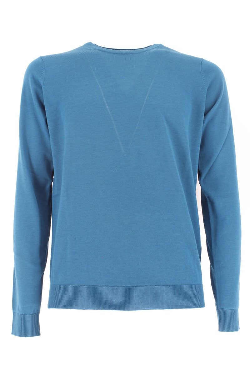 Maglia Girocollo in Pura Lana Rasata-JEORDIE'S-Maglieria-Vittorio Citro Boutique