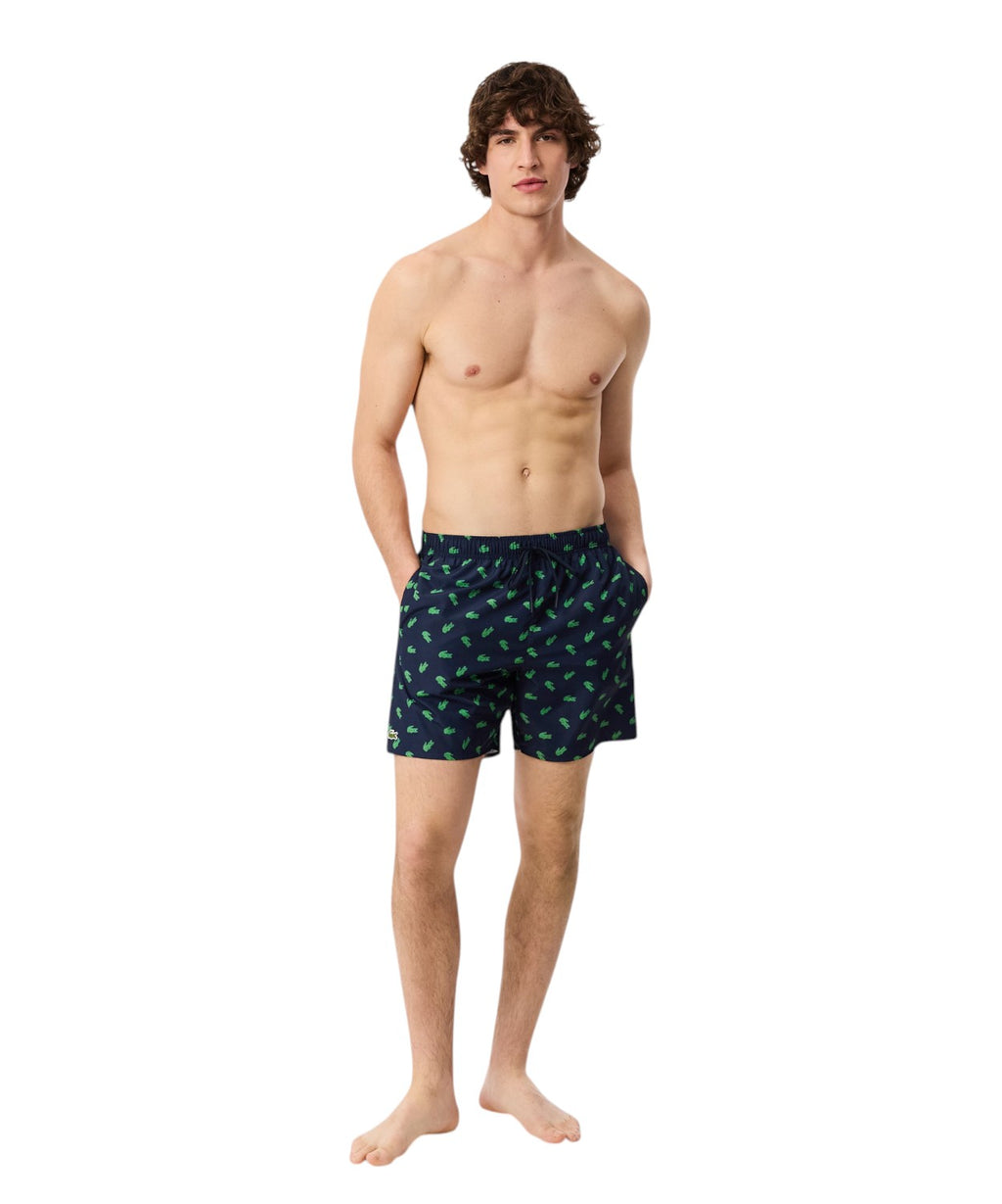 Boxer mare uomo Lacoste con stampa coccodrillo