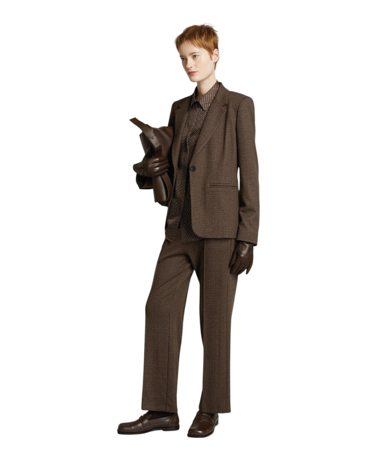 MM Max Mara Hosen im Glencheck-Muster, Cropped