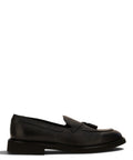 Men's Doucal’s Loafers in Hammered Leather with Tassels
