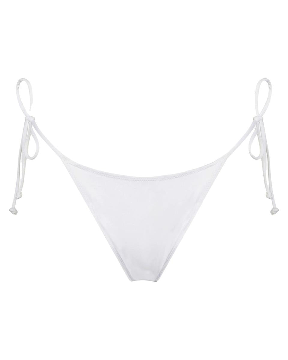 Slip Mare Donna Marielle Bianco con Laccetti-Mc2 Saint Barth-Costumi da bagno-Vittorio Citro Boutique