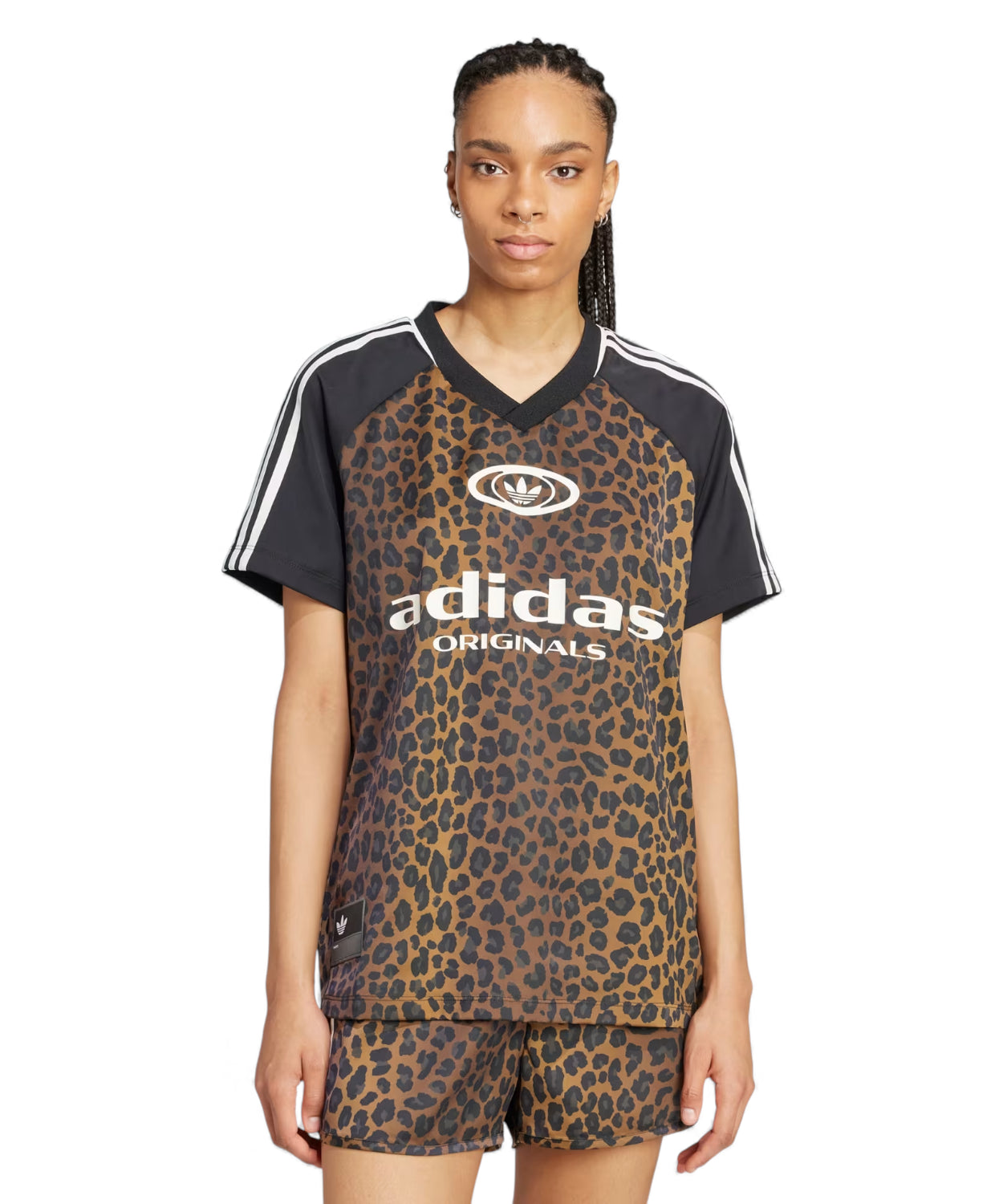 Maglia adidas Originals Satin Oversize con Collo a V