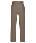 Pantalone Uomo Fresco Lana Stretch Beige Elegante