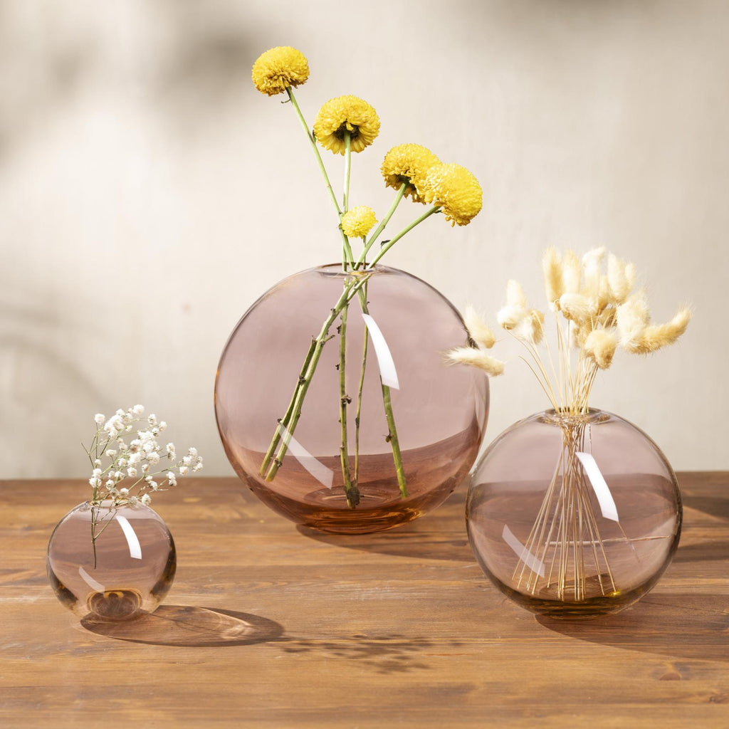 Mars Vase Medium Steel Apricot-NUDE EU-Vasi-Vittorio Citro Boutique