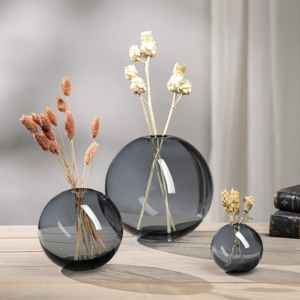 Mars Vase Large Steel Blue-NUDE EU-Vasi-Vittorio Citro Boutique