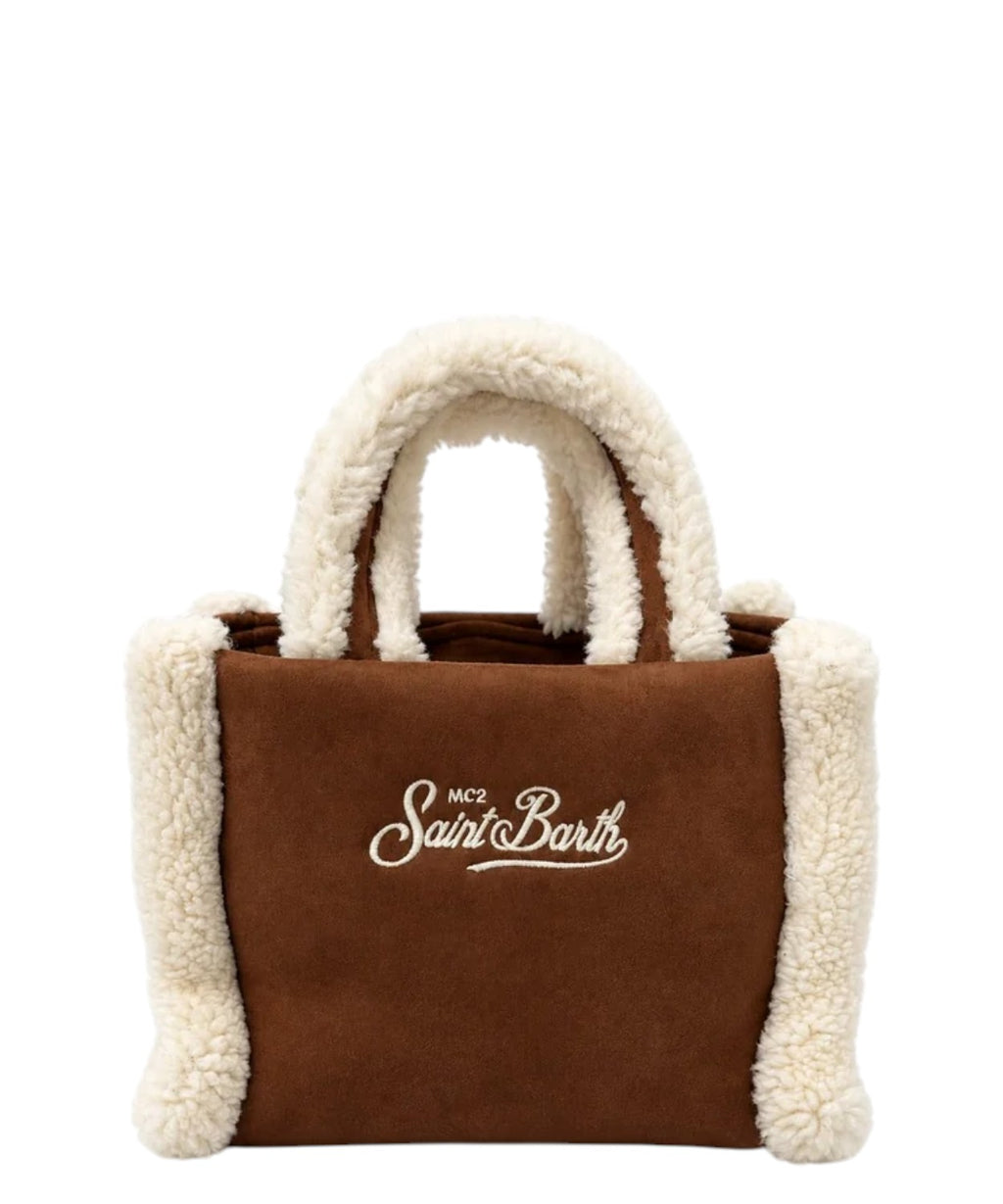 Colette-taske i shearling
