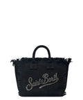 Borsa Vanity Mini MC2 Saint Barth in Canvas con Strass