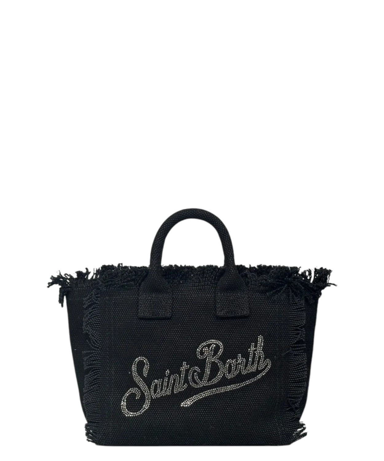 Borsa Vanity Mini MC2 Saint Barth in Canvas con Strass