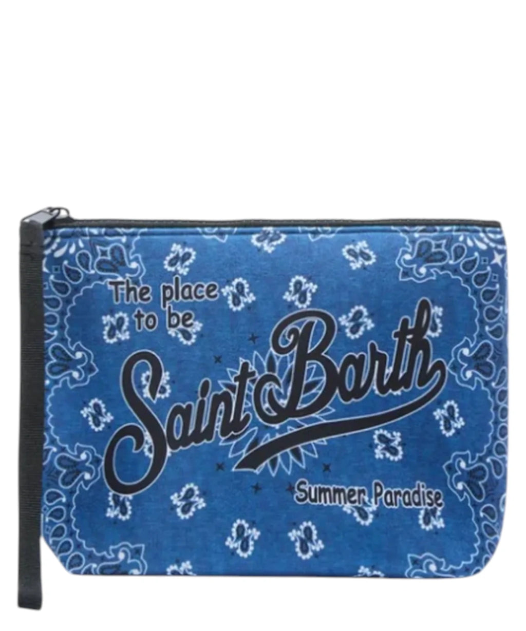 pochette Aline MC2 Saint Barth con logo e stampa
