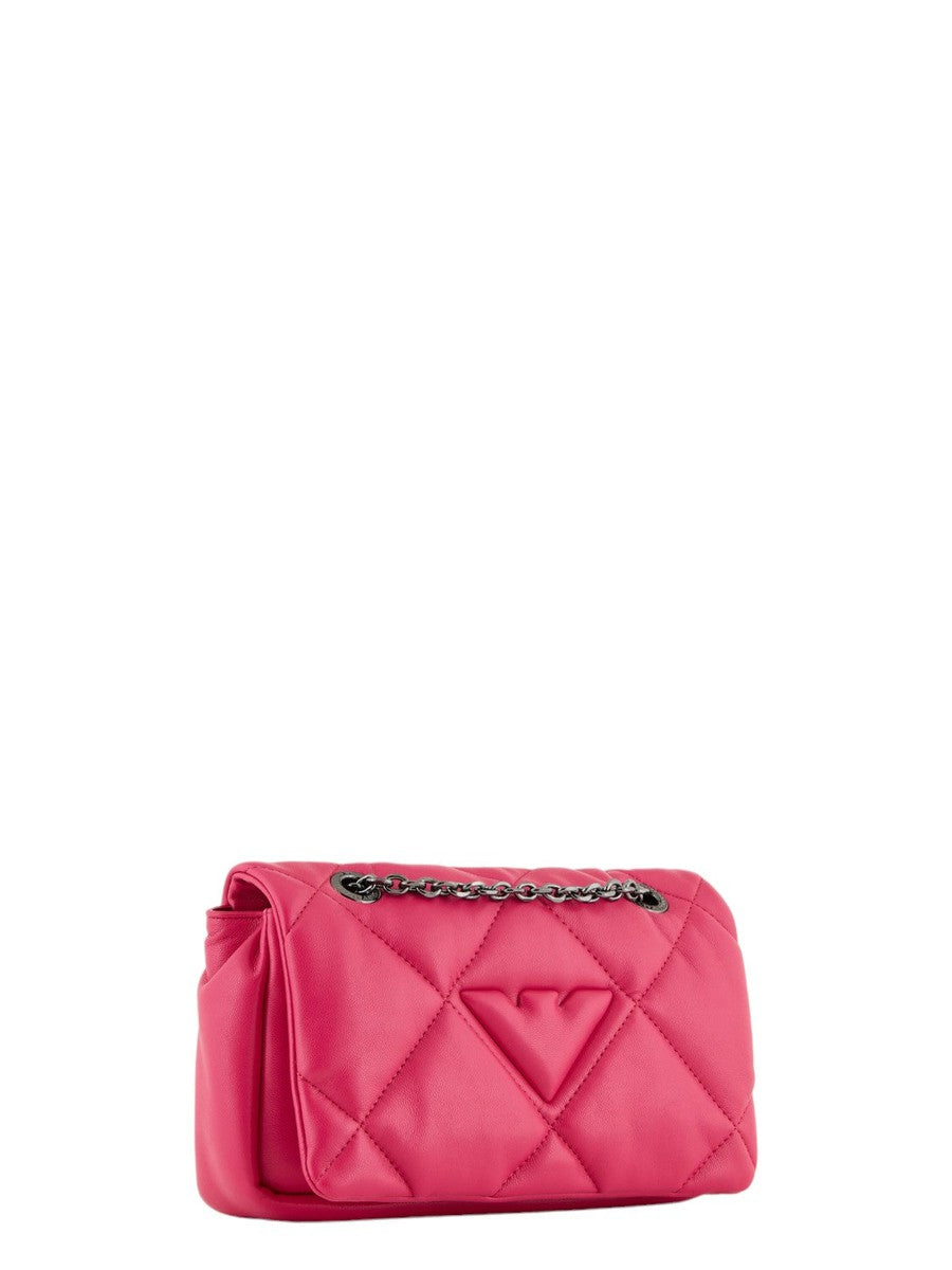 Mini Bag a Tracolla Effetto Nappa Matelassé-Emporio Armani-Pochette-Vittorio Citro Boutique