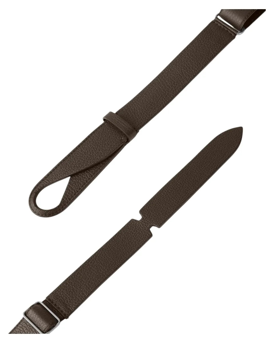 Cintura Nobuckle Micron in pelle martellata senza fibbia-Orciani-Cinture-Vittorio Citro Boutique