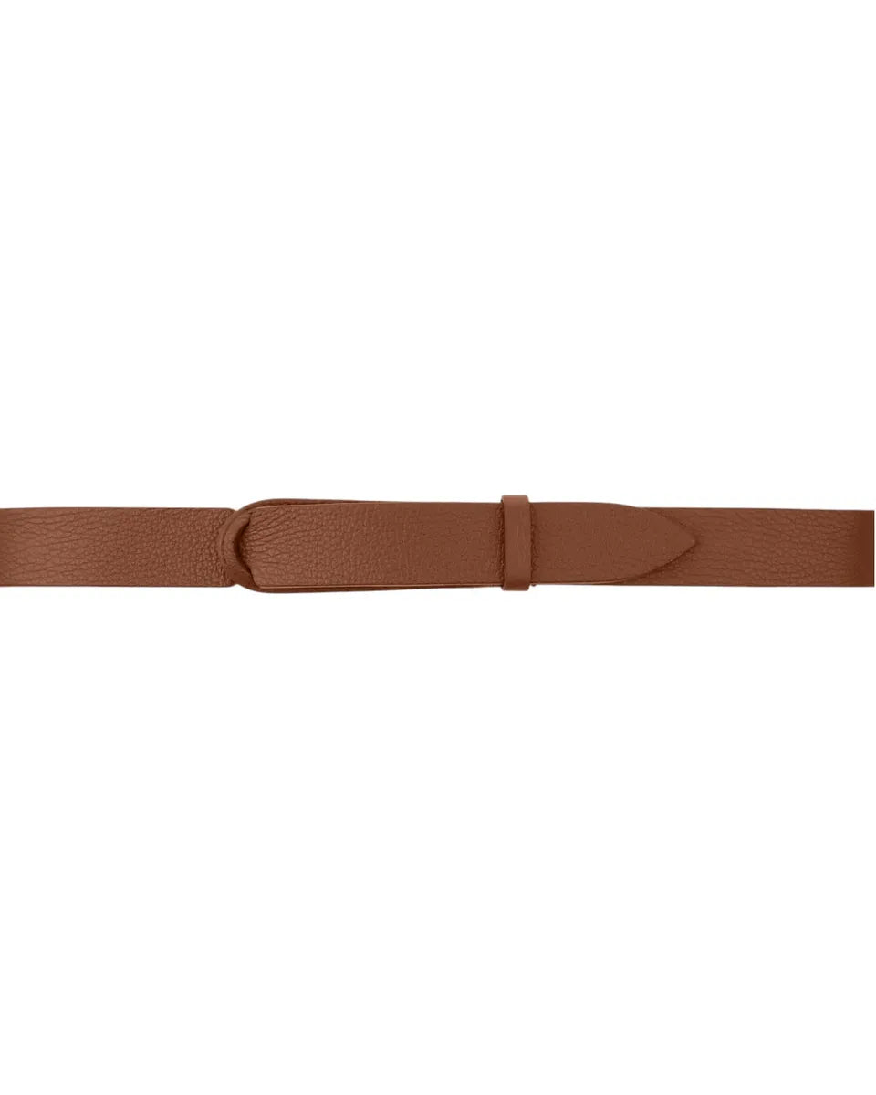 Cintura Nobuckle Micron in pelle martellata senza fibbia-Orciani-Cinture-Vittorio Citro Boutique