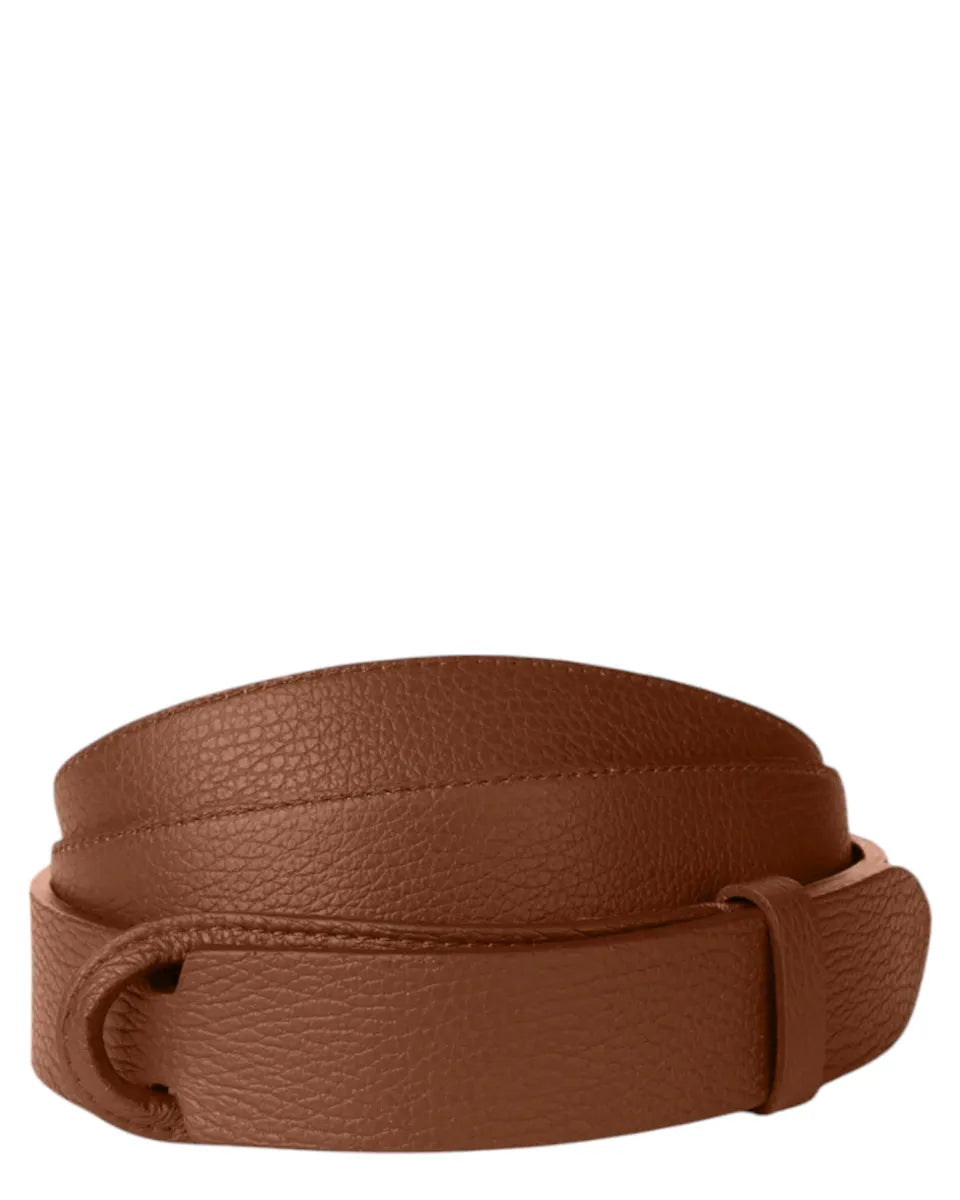 Cintura Nobuckle Micron in pelle martellata senza fibbia-Orciani-Cinture-Vittorio Citro Boutique
