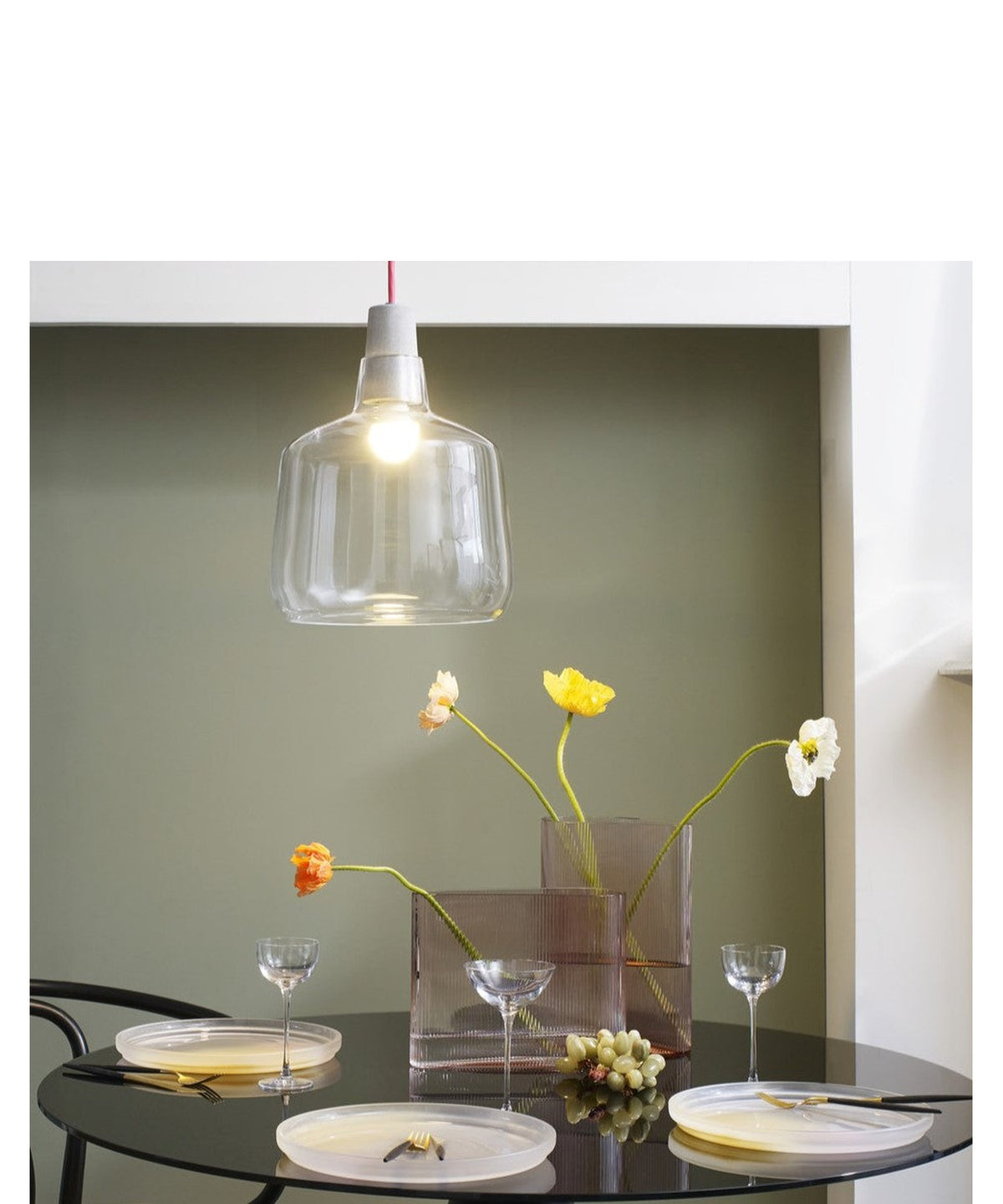 Mist Vase Wide Dusty Rose-NUDE EU-Vasi-Vittorio Citro Boutique