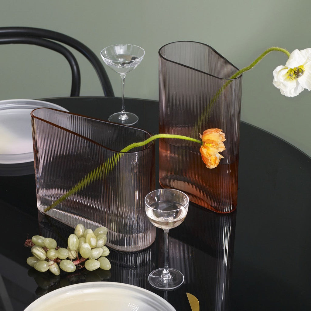 Mist Vase Wide Dusty Rose-NUDE EU-Vasi-Vittorio Citro Boutique