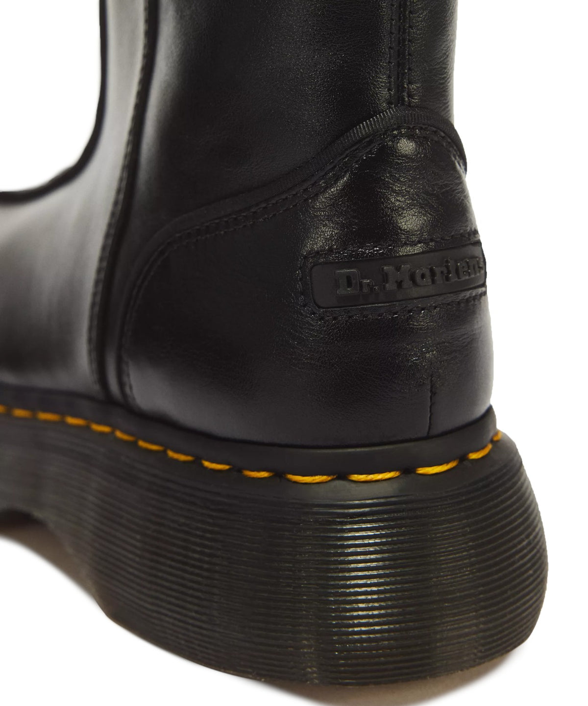 Stivali Donna Dr. Martens Buzz Hi in Pelle Milled Gloss con Platform