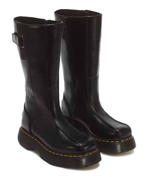 Dámské kozačky Dr. Martens Buzz Hi z kůže Milled Gloss s platformou
