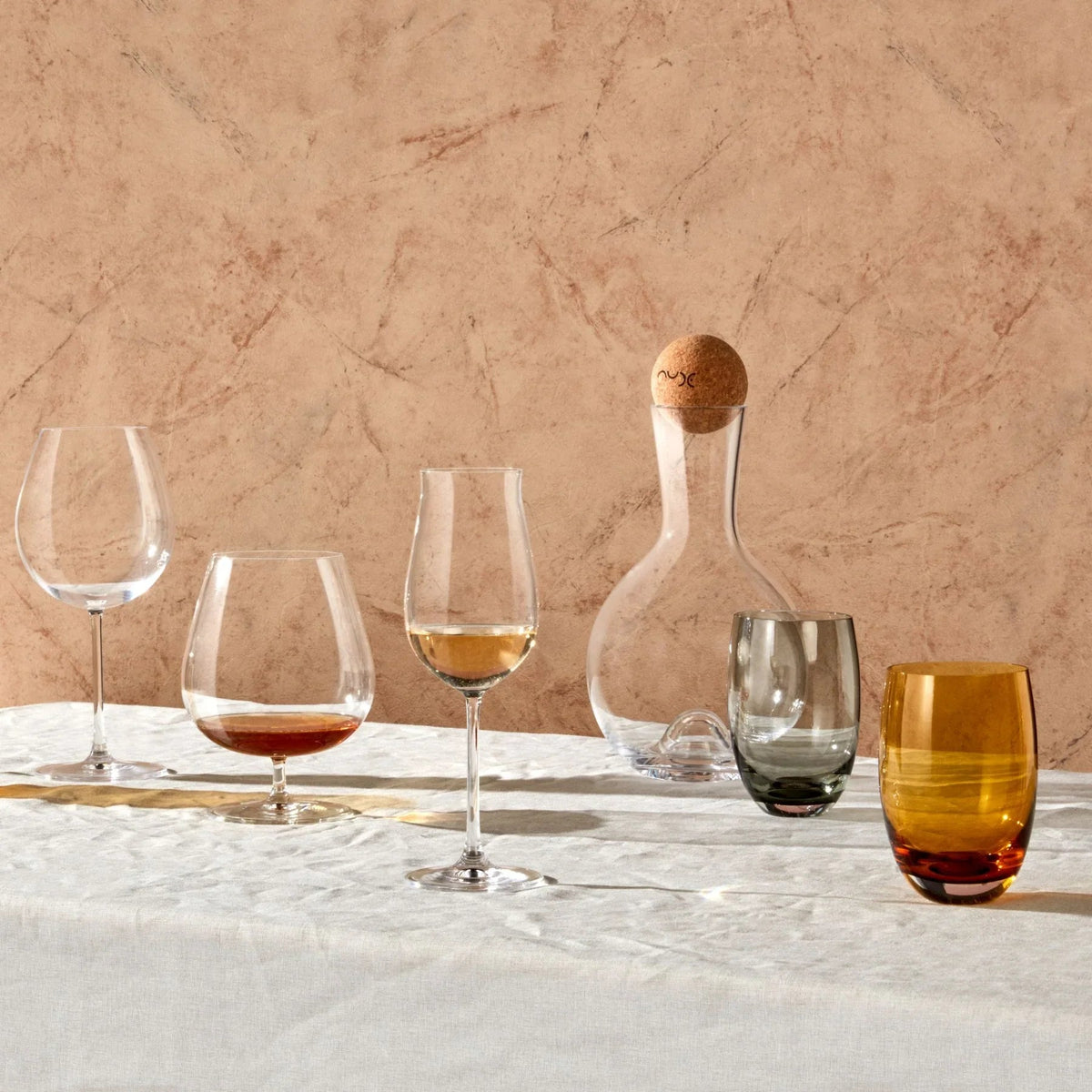 Set 2 calici da vino rosato Vintage
