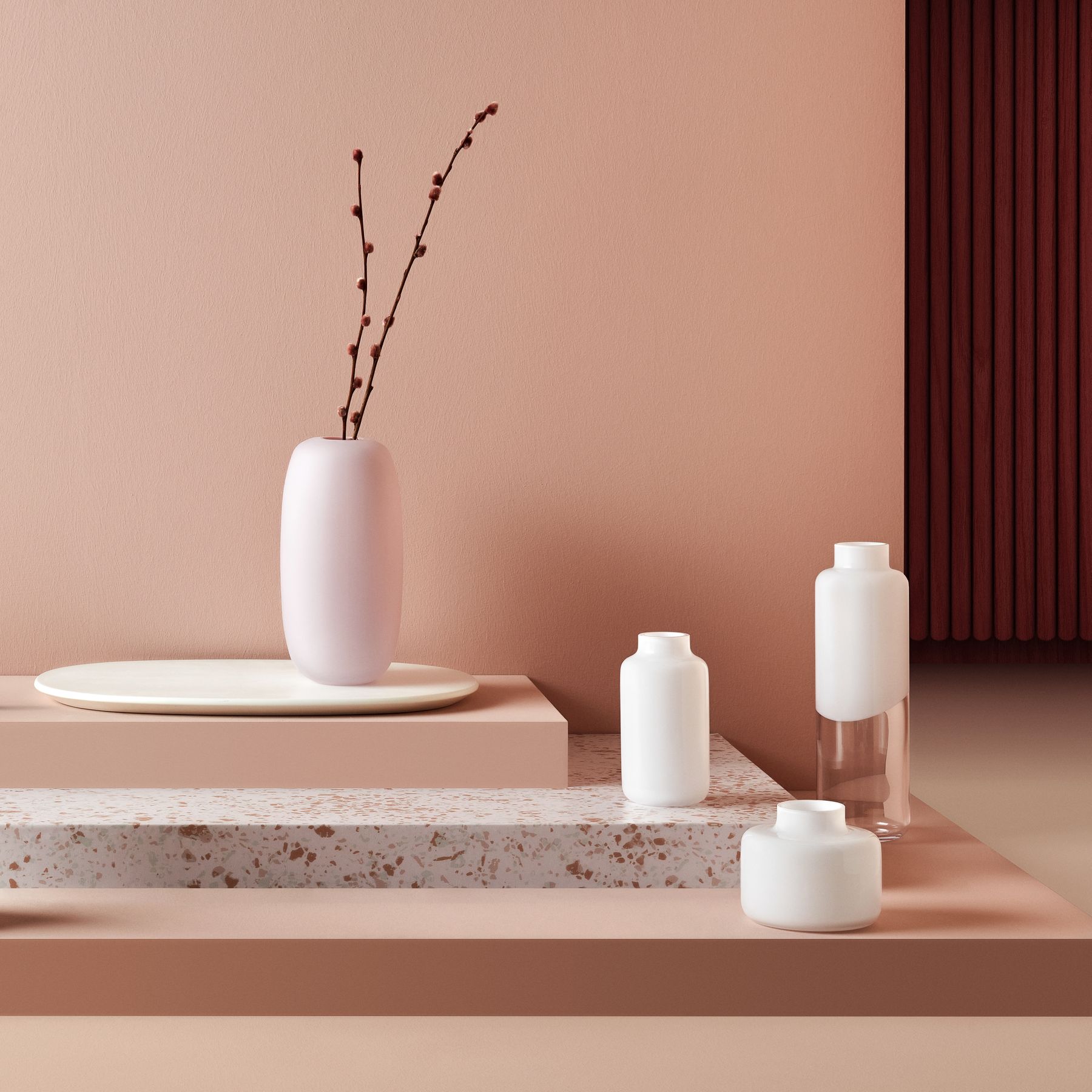 Mini Magnolia Vase Small-NUDE EU-Vasi-Vittorio Citro Boutique