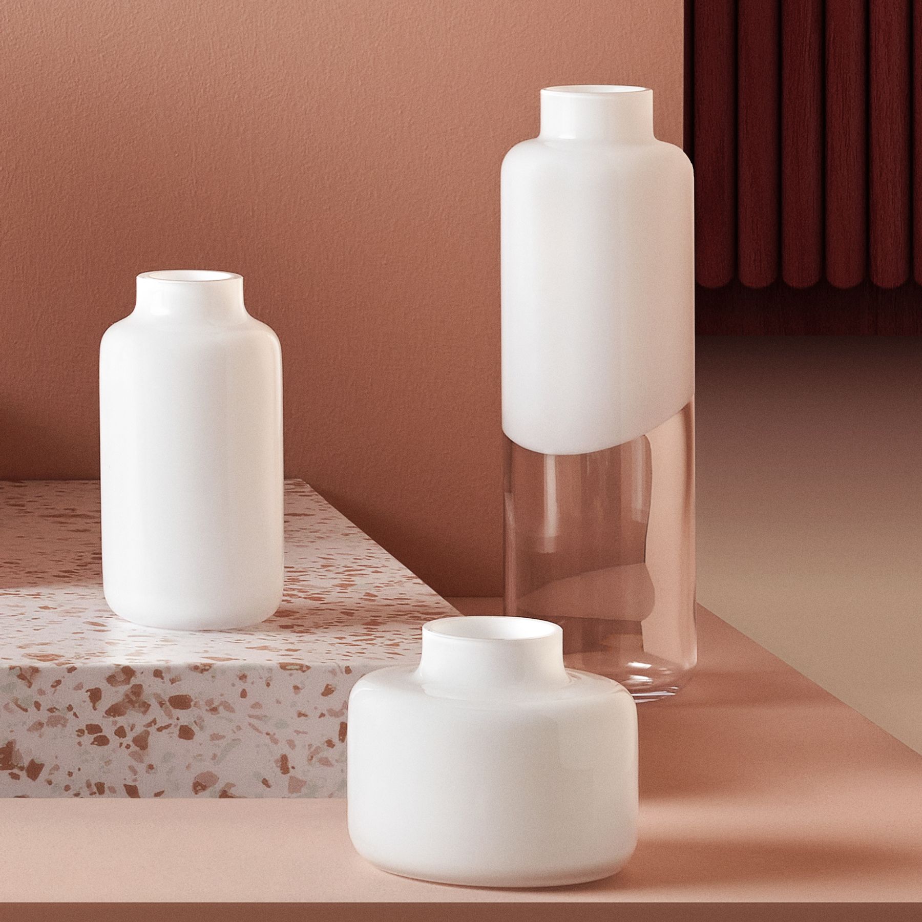 Mini Magnolia Vase Small-NUDE EU-Vasi-Vittorio Citro Boutique