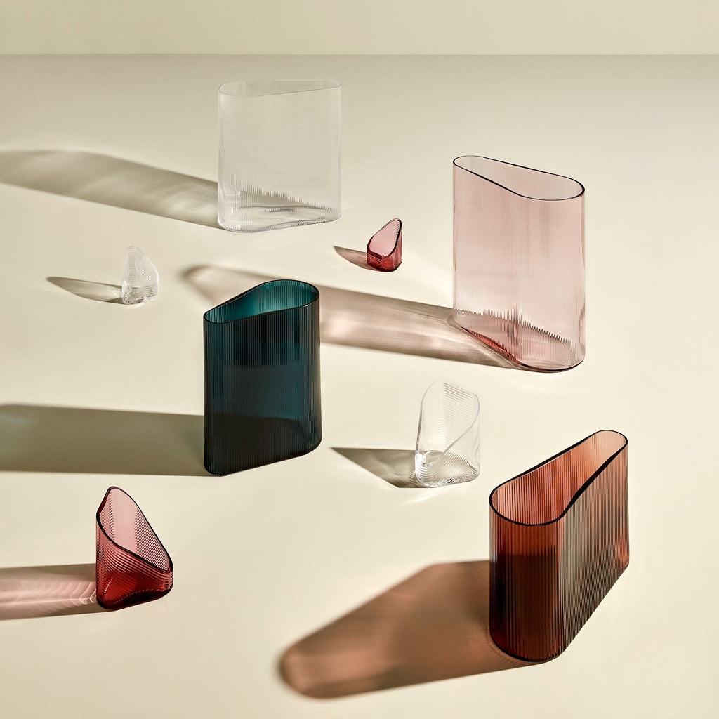 Mist Vase Wide Dusty Rose-NUDE EU-Vasi-Vittorio Citro Boutique
