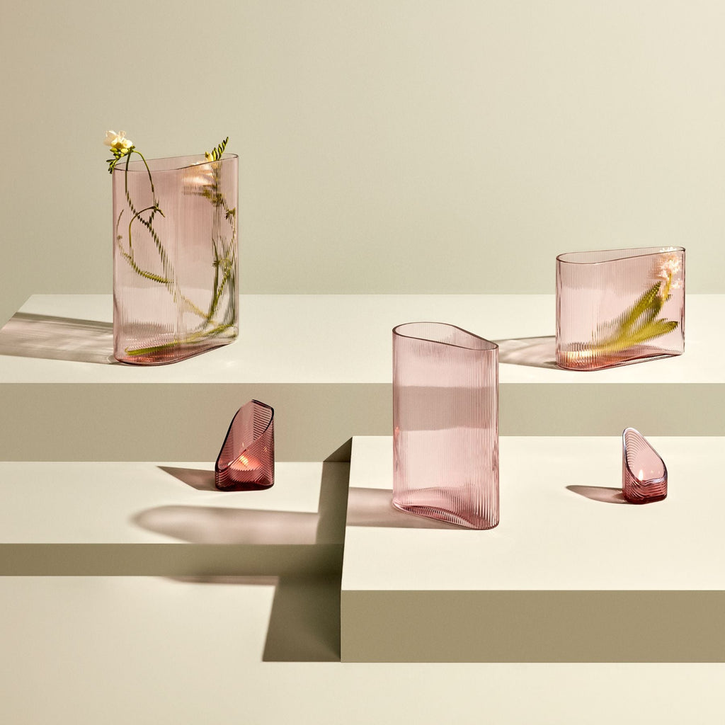Mist Vase Short Dusty Rose-NUDE EU-Vasi-Vittorio Citro Boutique