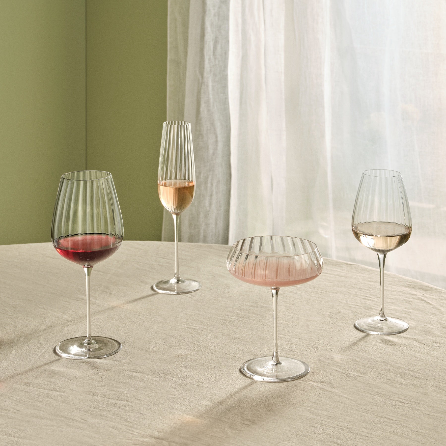Round Up Set of 2 Sparkling wine glasses-NUDE EU-Sparkling wine glass-Vittorio Citro Boutique