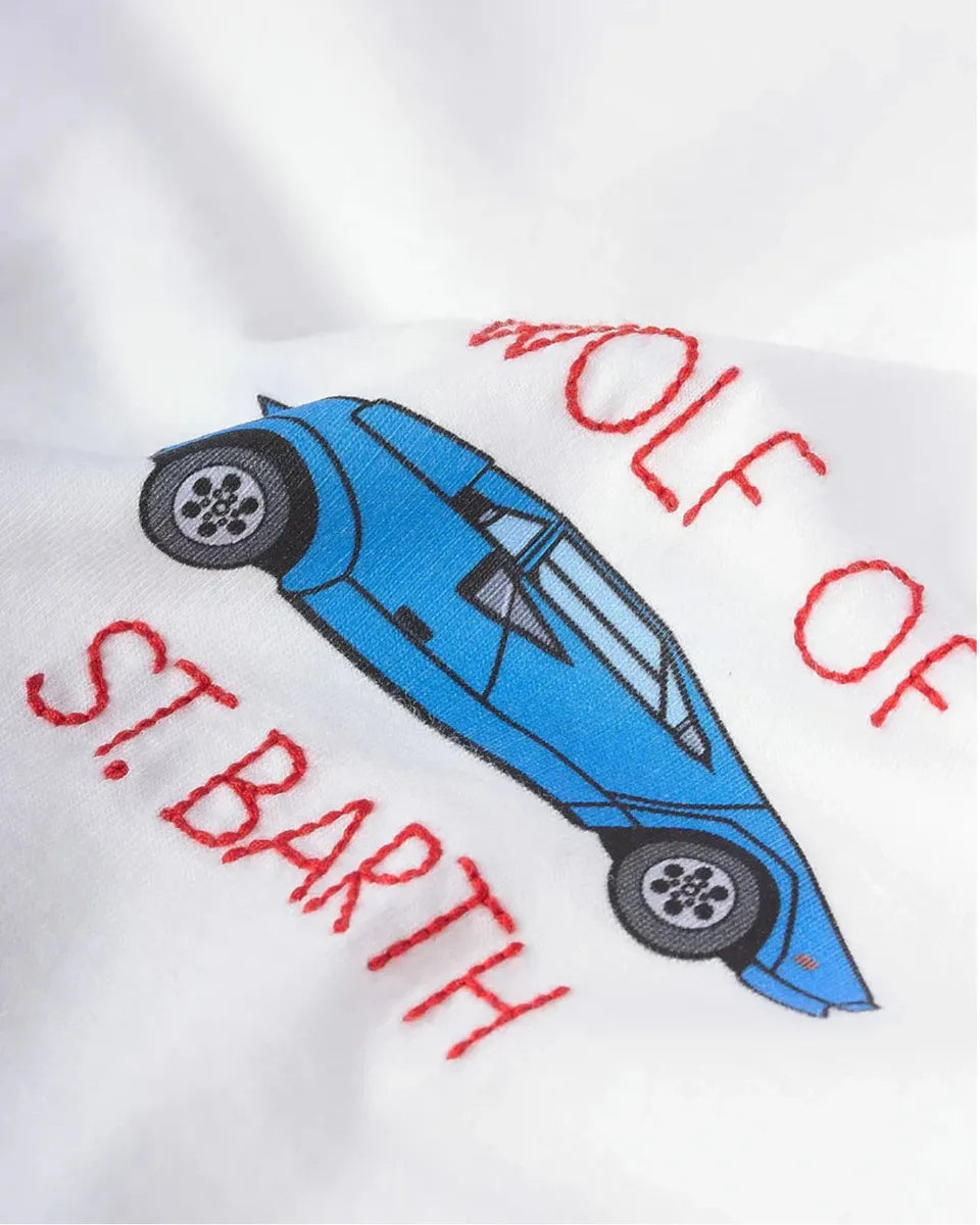 T-Shirt "Wolf of St. Barth"-Mc2 Saint Barth-T-shirt-Vittorio Citro Boutique