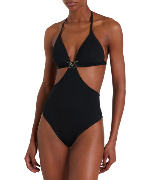 Costume intero Max Mara Cambra con cut-out e dettagli metallici