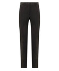 Pantaloni a Vita Alta con Pieghe e Taglio Slim-Emporio Armani-Pantaloni-Vittorio Citro Boutique