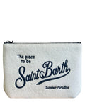 Pochette Aline en esponja con logo MC2 Saint Barth