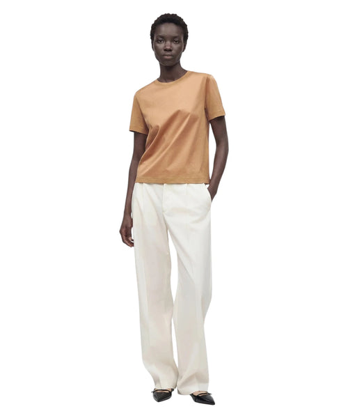T-shirt donna cotone con stampa e logo
