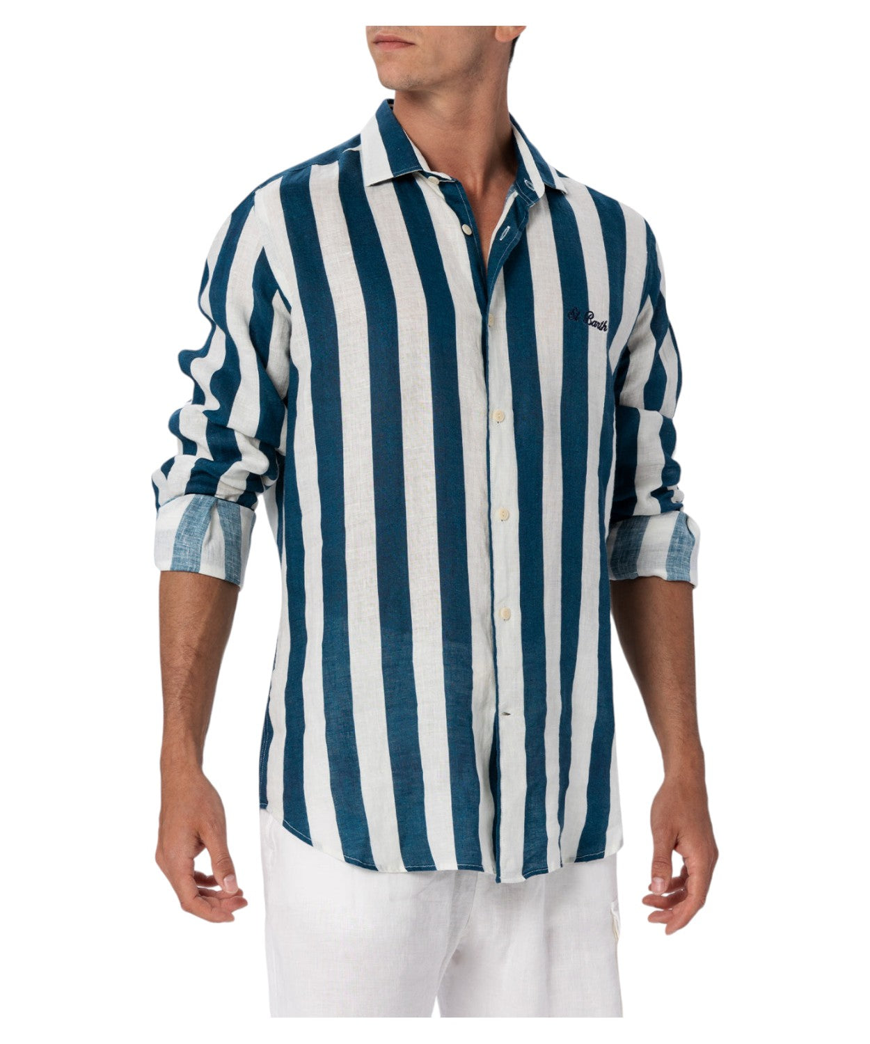 Camicia righe larghe pamplona-Camicie-Mc2 Saint Barth-Vittorio Citro Boutique
