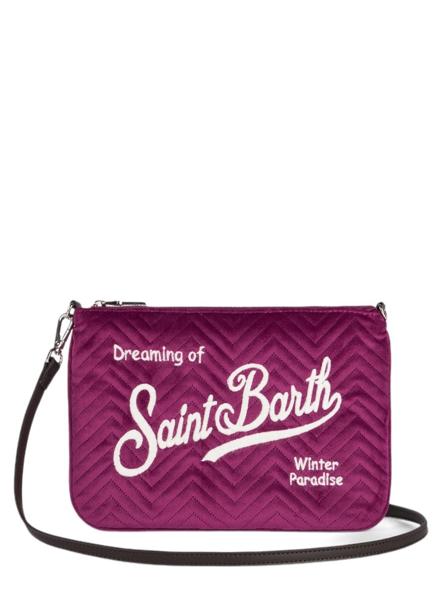 Pochette Parisienne sherpa in velluto trapuntato-Mc2 Saint Barth-Pochette-Vittorio Citro Boutique